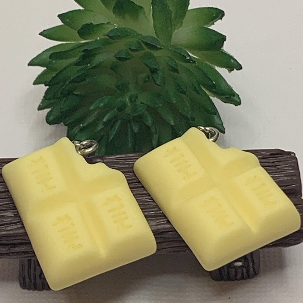 Chocolate Bar Earring. Food Earring, Valentine Earrings, Easter Earring